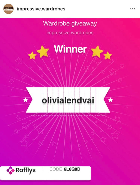 Impressive Wardrobes Celebrates the Success of Their Instagram Giveaway