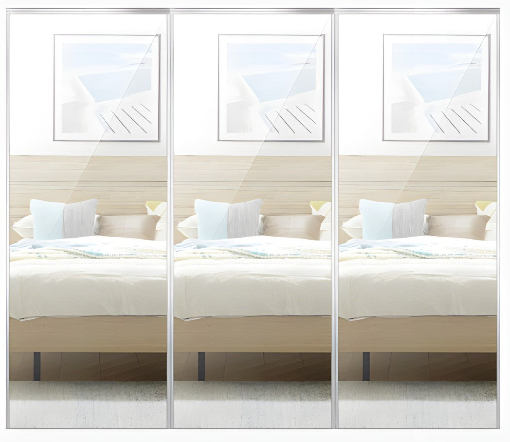 3 x Mirrored Doors and tracks only (supply and pick up only)
