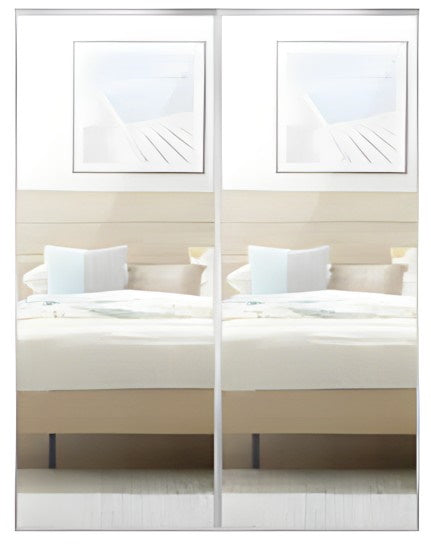 2-Mirrored Doors and tracks only (supply and pick up only)