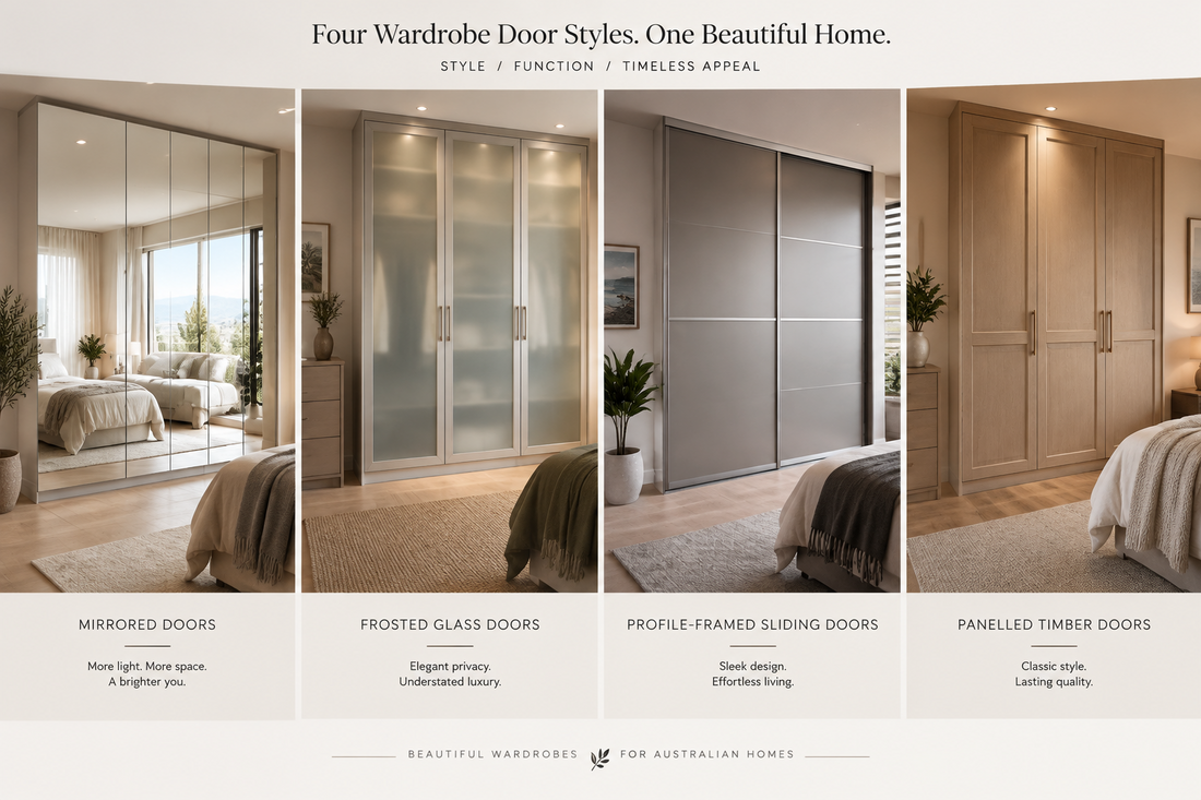 Wardrobe Door Styles: Mirrored, Glass, Profile and Panelled Options Compared