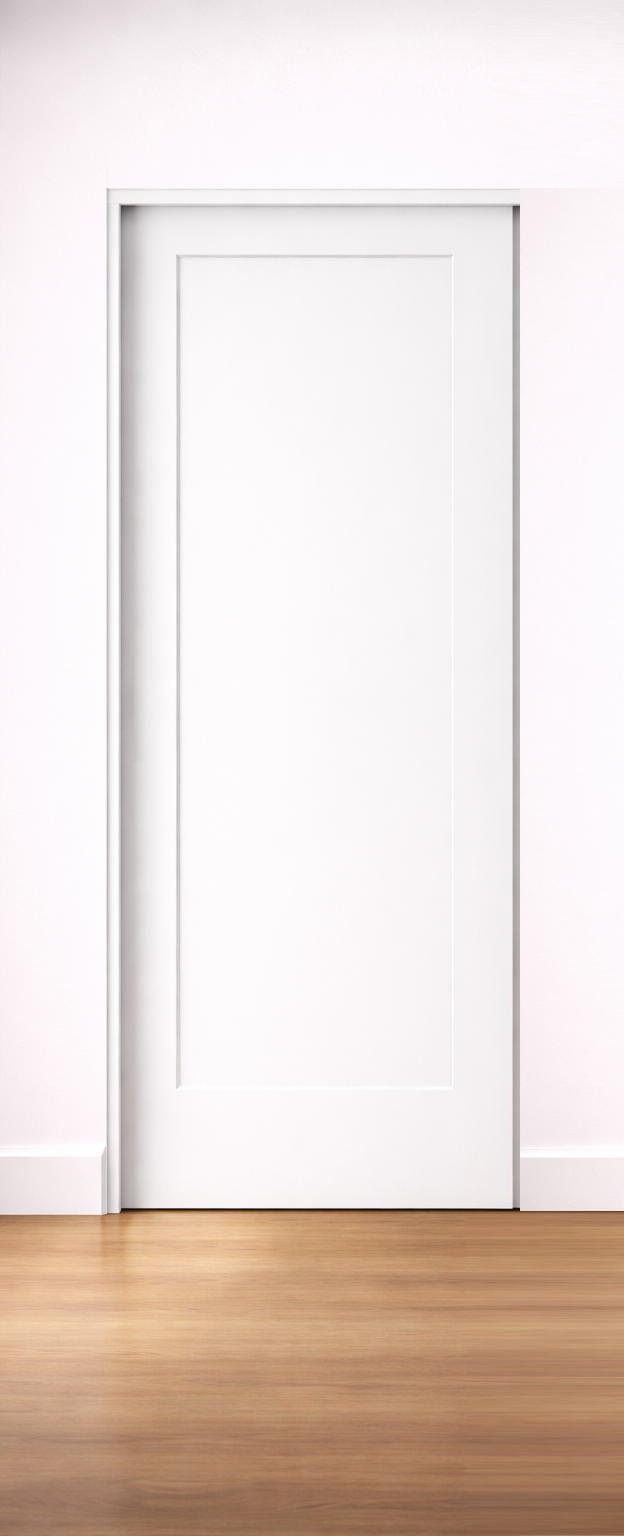 Routed 1 Panel  Polyurethane Wardrobe Sliding door