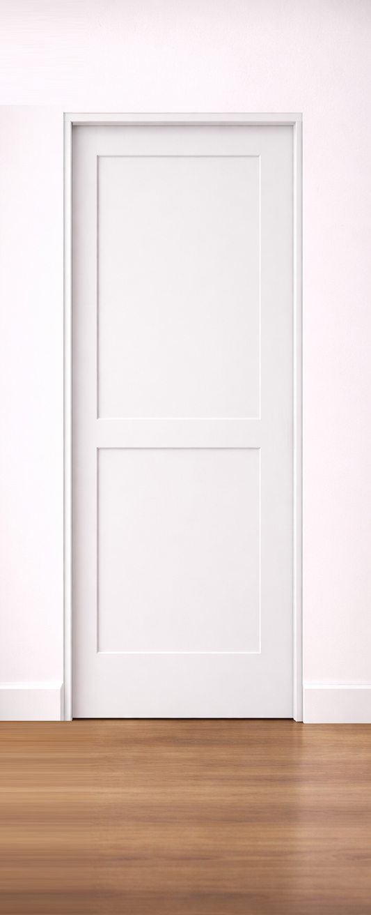 Routed 2 Panel Polyurethane Wardrobe Sliding door