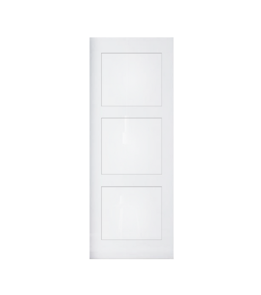 Routed 3 Panel Polyurethane Wardrobe Sliding door