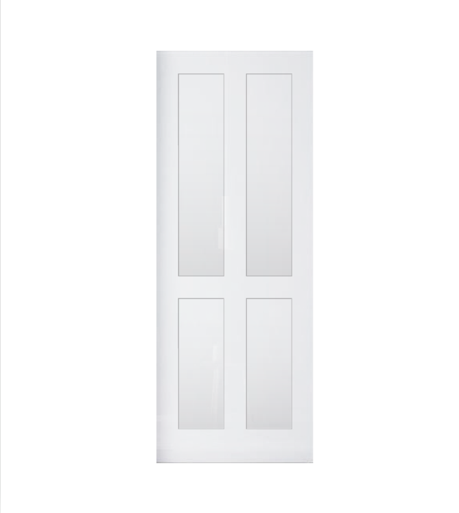 Routed 4 Panel Polyurethane Wardrobe Sliding door